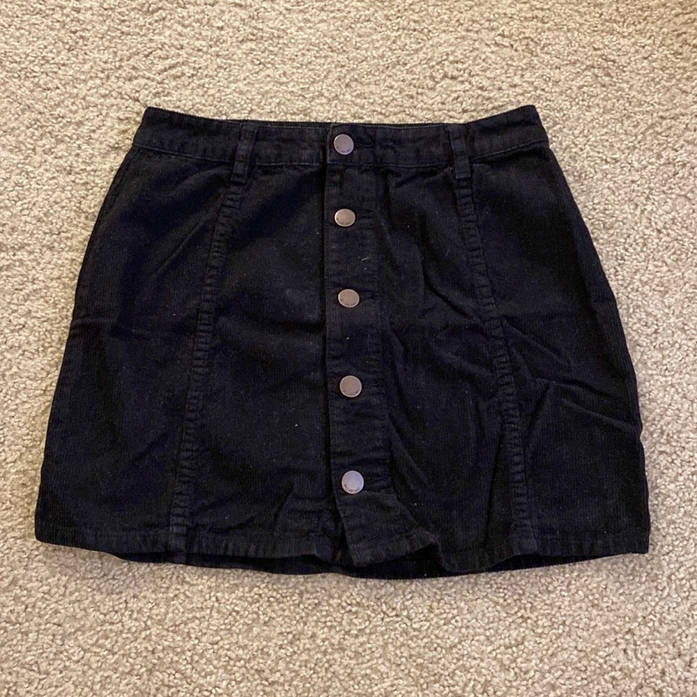 Billabong Black Skirt with Buttons Size 28